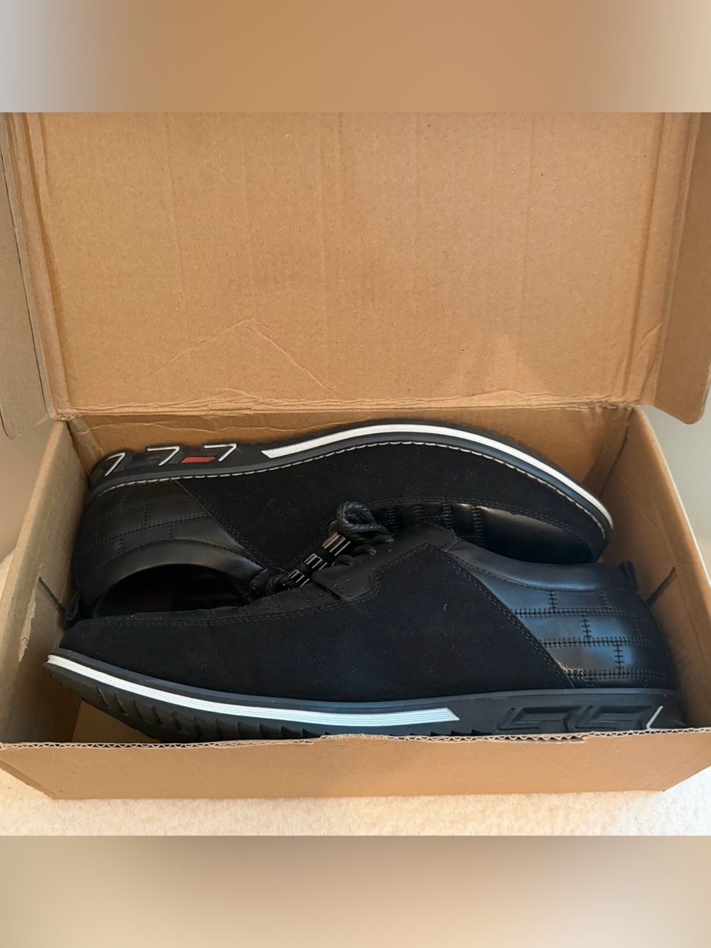 Gatsby Oxford Derby All-Day Comfort Leather Shoe in Black